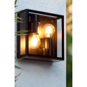 Lucide 15802/02/30 DUKAN - Lampa sufitowa wpuszczana do wewnątrz i na zewnątrz - 2xE27 - IP65 - Czarna