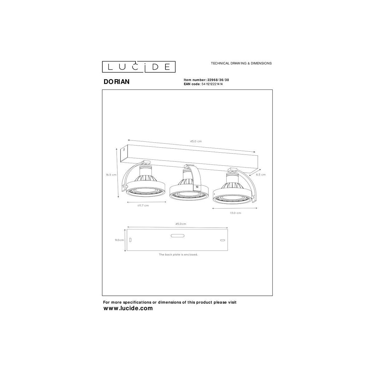 Lucide DORIAN 22968/36/30
