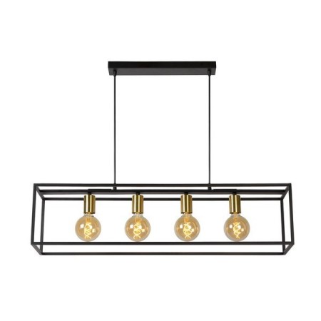 Lucide 00424/04/30 RUBEN - Lampa wisząca - 4xE27 - Czarna