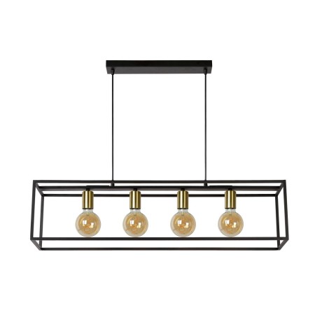 Lucide 00424/04/30 RUBEN - Lampa wisząca - 4xE27 - Czarna