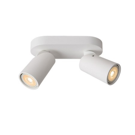 Lucide 23954/11/31 XYRUS - Reflektor sufitowy - LED Ściemnialny do ciepłego - GU10 - 2x5W 2200K-3000K - Biały