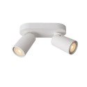 Lucide 23954/11/31 XYRUS - Reflektor sufitowy - LED Ściemnialny do ciepłego - GU10 - 2x5W 2200K-3000K - Biały