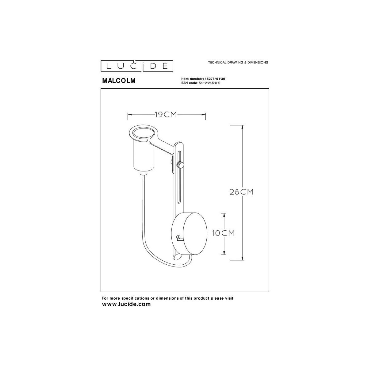 Lucide MALCOLM 45278/01/30