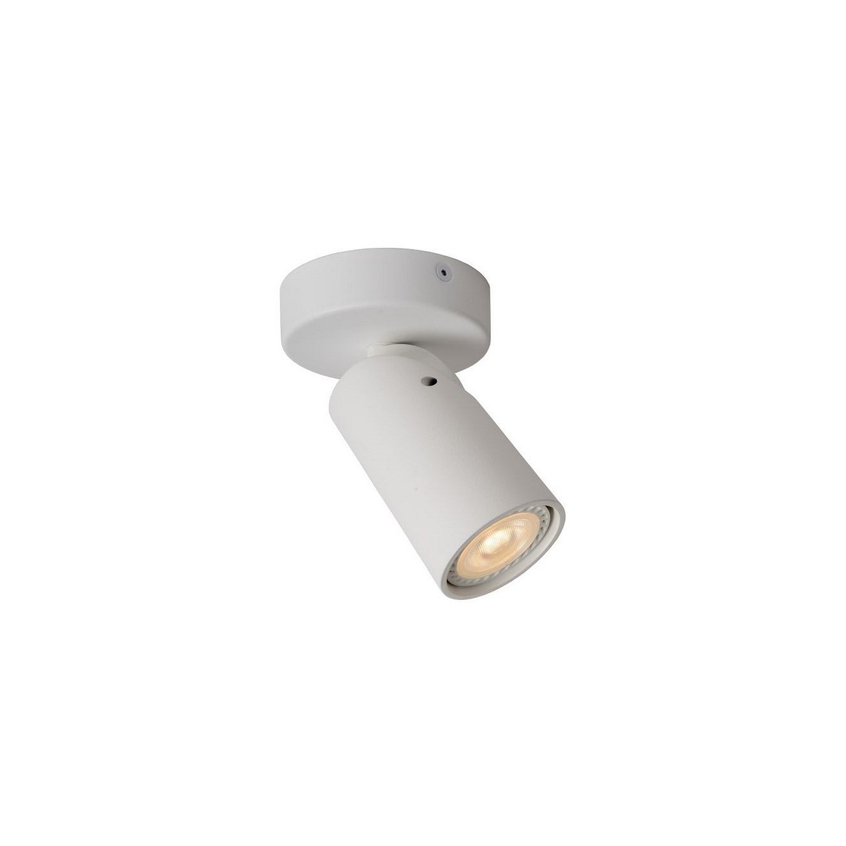 Lucide 23954/06/31 XYRUS - Reflektor sufitowy - 9 cm - LED Ściemnialny do ciepłego - GU10 - 1x5W 2200K-3000K - Biały