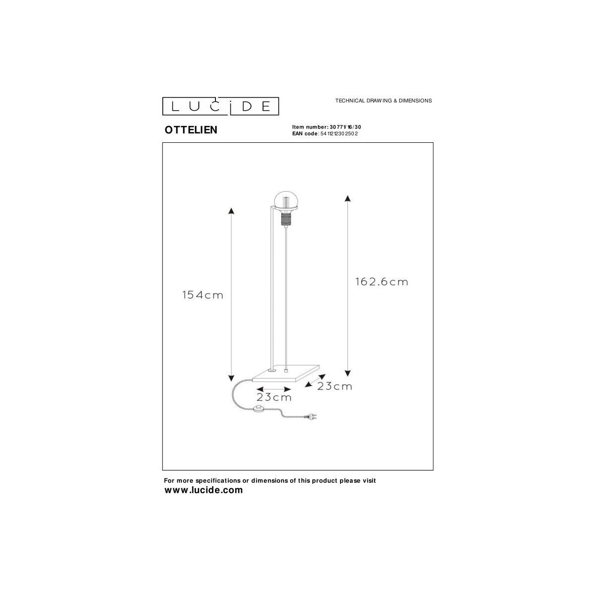 Lucide OTTELIEN 30771/16/30