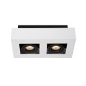 Lucide 09119/11/31 XIRAX - Reflektor sufitowy - LED Ściemnialny do ciepłego - GU10 - 2x5W 2200K-3000K - Biały