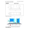 Lucide 26958/10/30 LENNERT - Reflektor sufitowy łazienkowy - LED ściemnialny - GU10 - 2x5W 3000K - IP44 - czarny