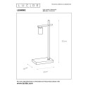 Lucide 21521/01/30 LEANNE - Lampa stołowa - 1xE27 - Czarna
