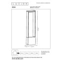 Lucide 28857/61/30 GOA - Słupek oświetleniowy - LED - 1x10W 3000K - IP54 - Antracyt