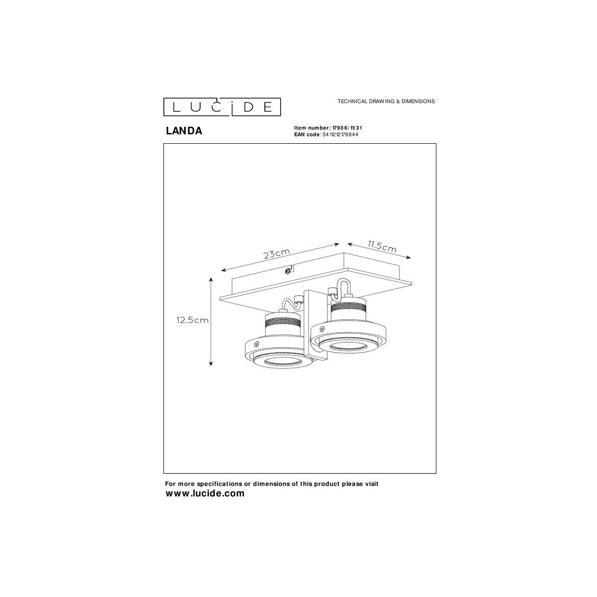 Lucide LANDA II 17906/11/31