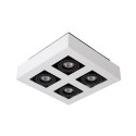 Lucide 09119/21/31 XIRAX - Reflektor sufitowy - LED Ściemnialny do ciepłego - GU10 - 4x5W 2200K-3000K - Biały