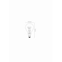 Lucide 49046/03/62 P45 - Żarówka z żarnikiem - 4.5 cm - LED Dim. - E14 - 1x3W 2200K - Bursztynowa