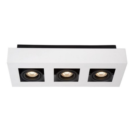 Lucide 09119/16/31 XIRAX - Reflektor sufitowy - LED Ściemnialny do ciepłego - GU10 - 3x5W 2200K-3000K - Biały