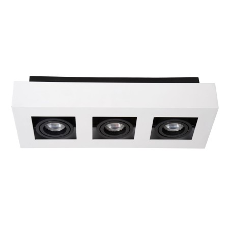 Lucide 09119/16/31 XIRAX - Reflektor sufitowy - LED Ściemnialny do ciepłego - GU10 - 3x5W 2200K-3000K - Biały