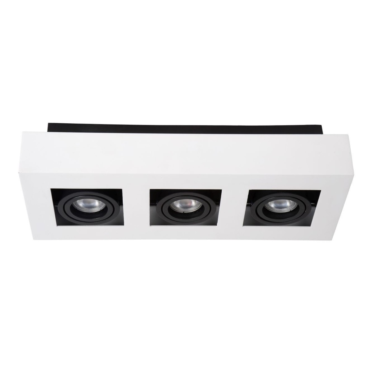 Lucide 09119/16/31 XIRAX - Reflektor sufitowy - LED Ściemnialny do ciepłego - GU10 - 3x5W 2200K-3000K - Biały