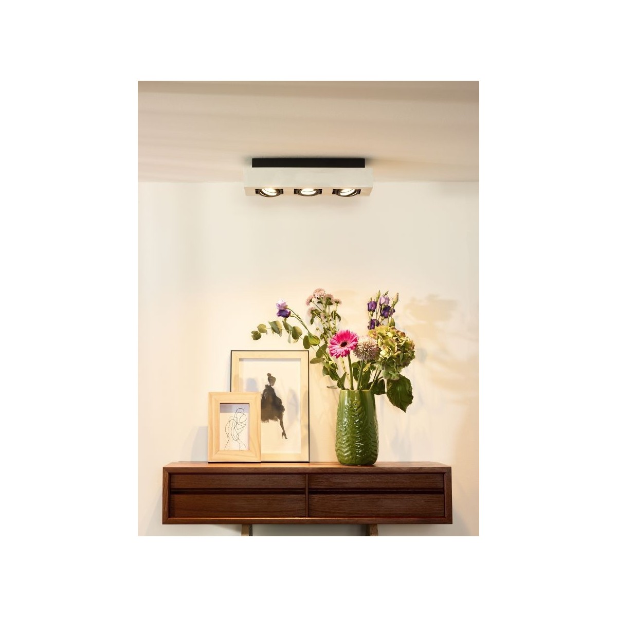 Lucide 09119/16/31 XIRAX - Reflektor sufitowy - LED Ściemnialny do ciepłego - GU10 - 3x5W 2200K-3000K - Biały