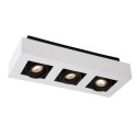 Lucide 09119/16/31 XIRAX - Reflektor sufitowy - LED Ściemnialny do ciepłego - GU10 - 3x5W 2200K-3000K - Biały