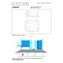 Lucide 26958/20/30 LENNERT - Reflektor sufitowy łazienkowy - LED ściemnialny - GU10 - 4x5W 3000K - IP44 - czarny
