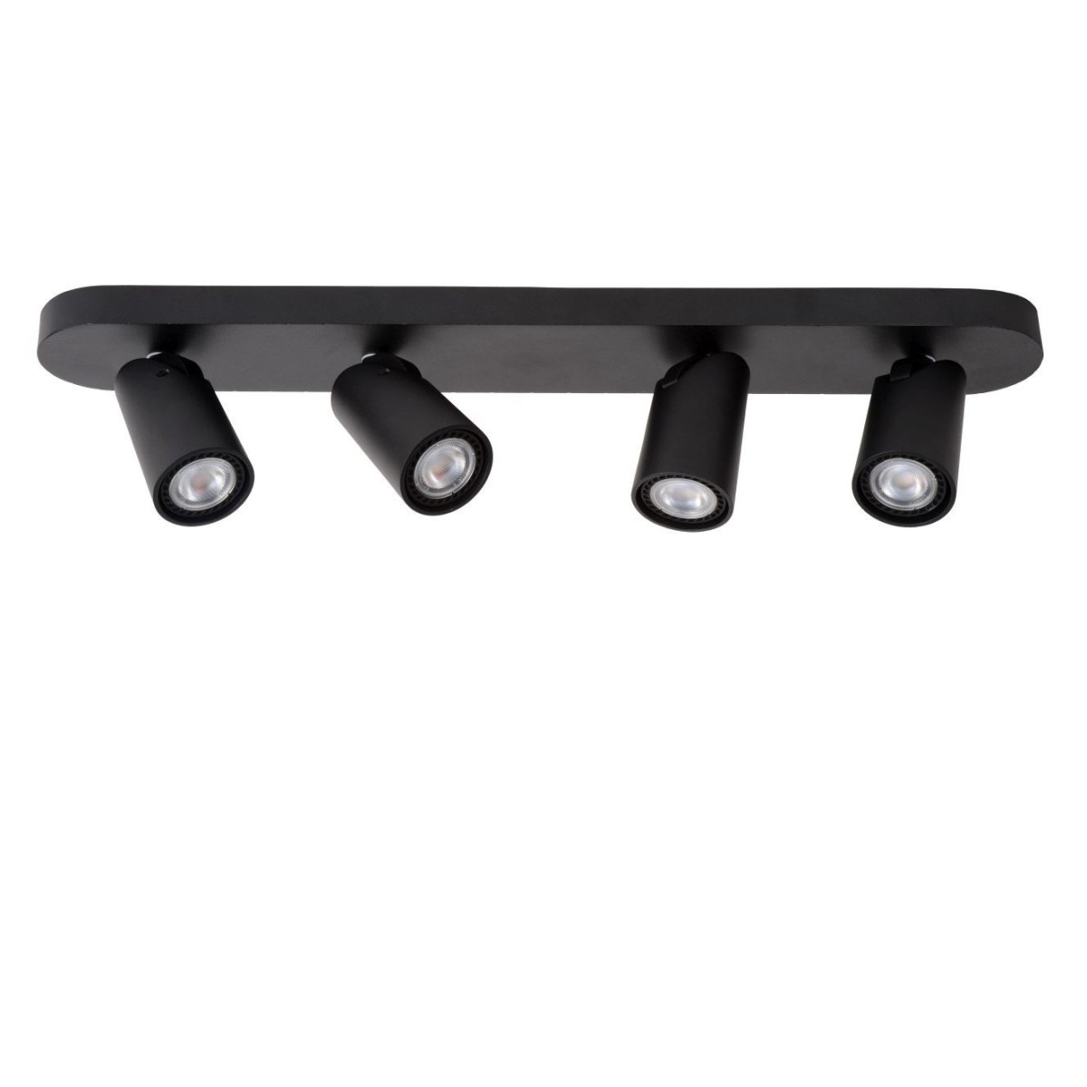 Lucide 23954/21/30 XYRUS - Reflektor sufitowy - LED Ściemnialny do ciepłego - GU10 - 4x5W 2200K-3000K - Czarny