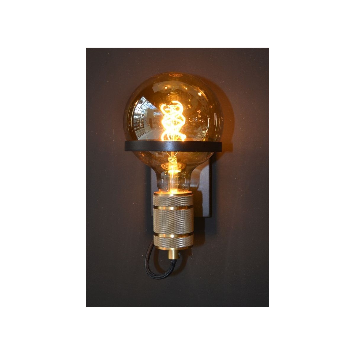 Lucide 30271/01/30 OTTELIEN - Kinkiet - 17.7 cm - 1xE27 - Czarny