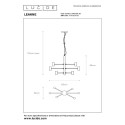 Lucide 21421/06/30 LEANNE - Lampa wisząca - 6xE27 - Czarna