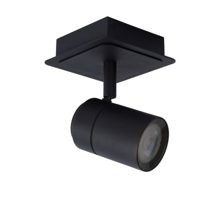 Lucide 26958/05/30 LENNERT - Reflektor sufitowy łazienkowy - LED ściemnialny - GU10 - 1x5W 3000K - IP44 - czarny