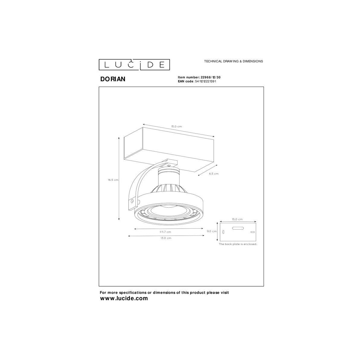 Lucide DORIAN 22968/12/30
