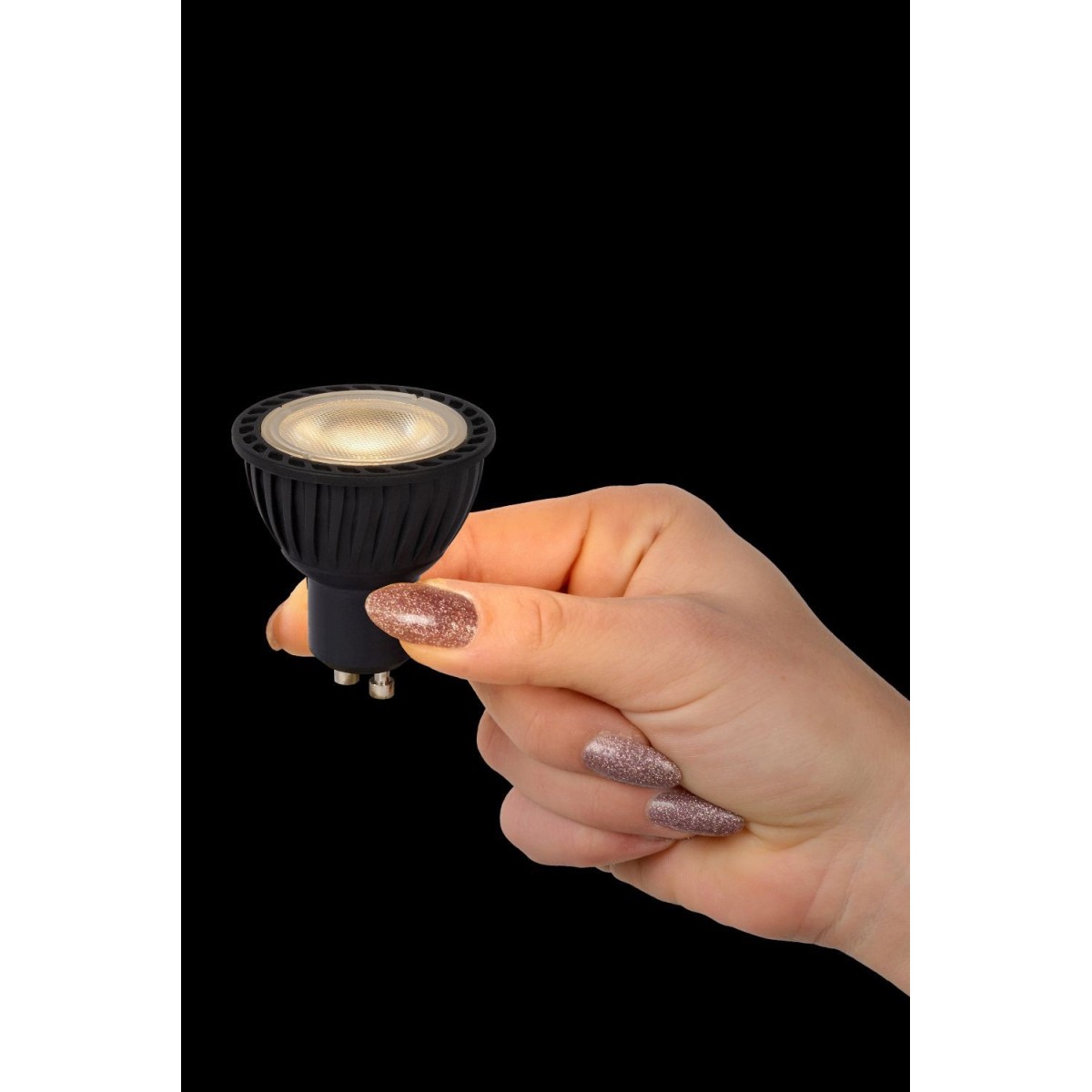 Lucide 49006/05/30 MR16 - Żarówka LED - 5 cm - Ściemniacz LED - GU10 - 1x5W 3000K - Czarny