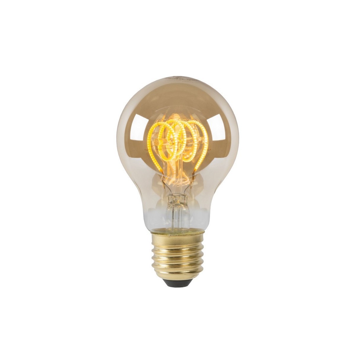 Lucide 49042/05/62 A60 - Żarówka żarnikowa - 6 cm - LED Dim. - E27 - 1x4.9W 2200K - Bursztynowa