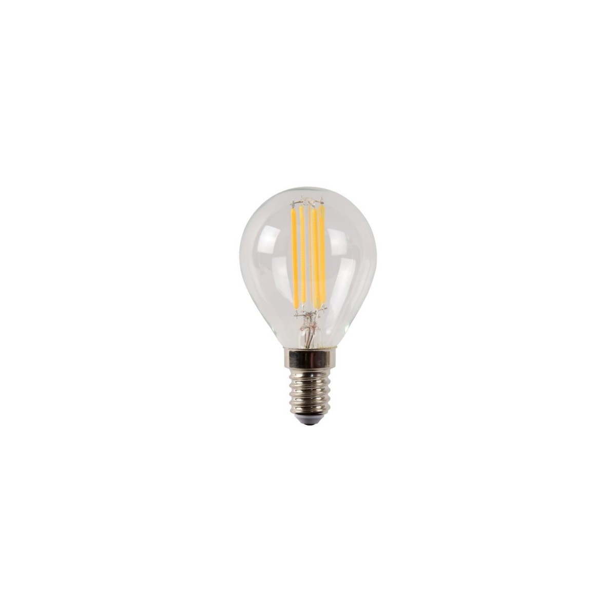 Lucide 49022/04/60 P45 - Żarówka z żarnikiem - 4.5 cm - LED Dim. - E14 - 1x4W 2700K - Przezroczysta