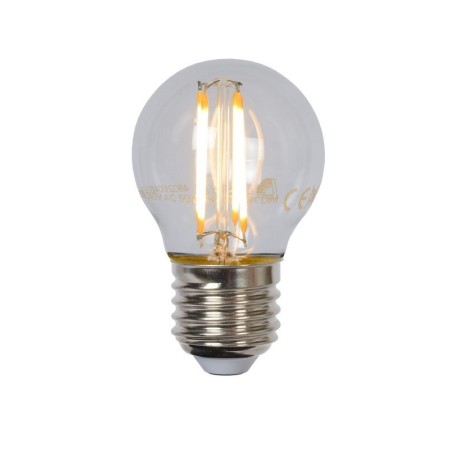 Lucide 49021/04/60 Żarówka żarnikowa G45 - 4.5 cm - LED Dim. - E27 - 1x4W 2700K - Przezroczysta