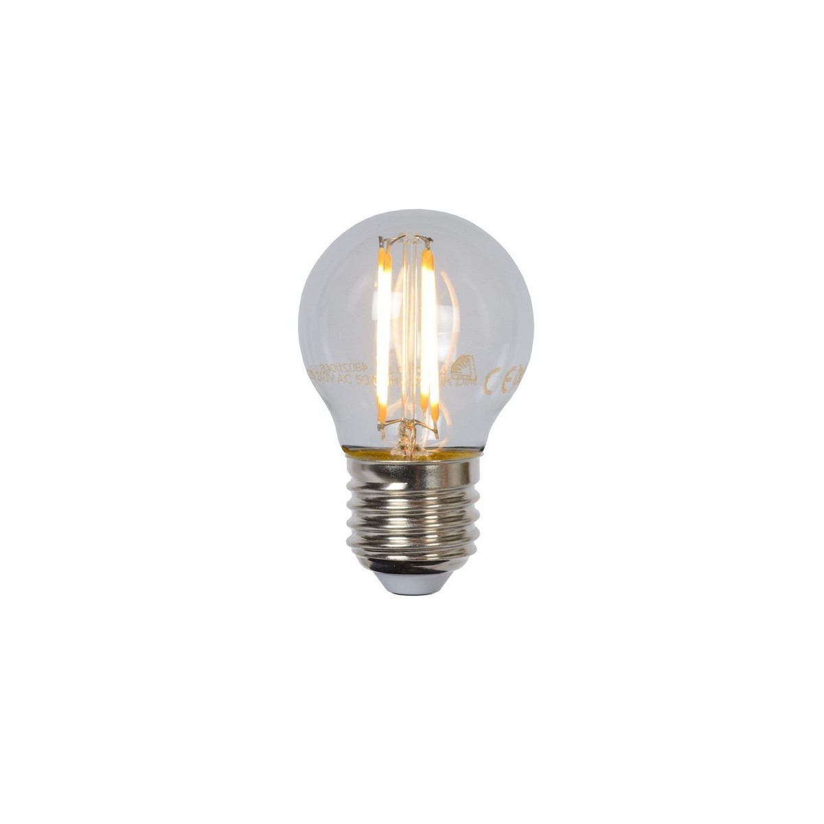 Lucide 49021/04/60 Żarówka żarnikowa G45 - 4.5 cm - LED Dim. - E27 - 1x4W 2700K - Przezroczysta