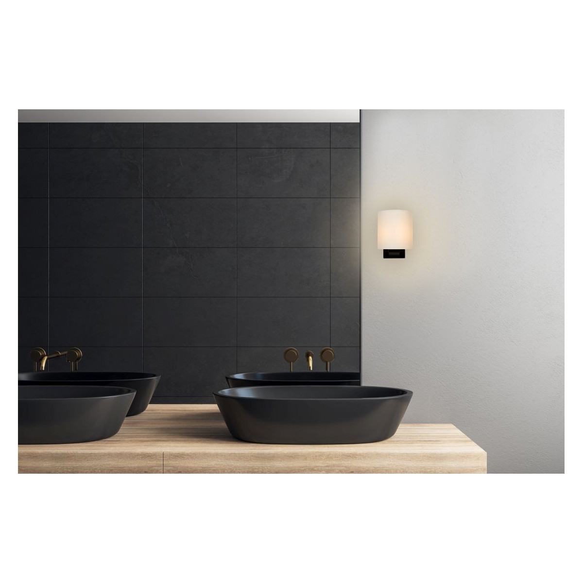 Lucide 04204/01/30 JENNO - Kinkiet łazienkowy - 1xG9 - IP44 - Czarny