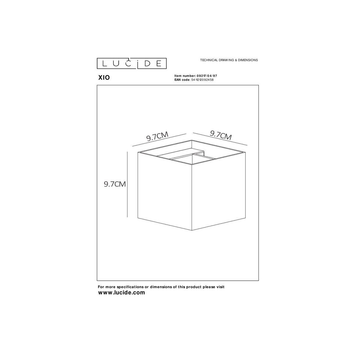 Lucide 09217/04/97 XIO - Kinkiet - LED Dim. - G9 - 1x4W 2700K - Regulowany kąt świecenia - Rdzawy brąz