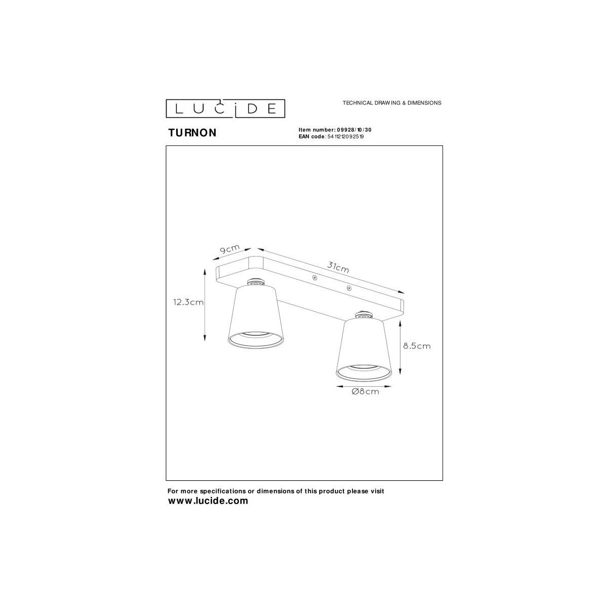 Lucide TURNON 09928/10/30