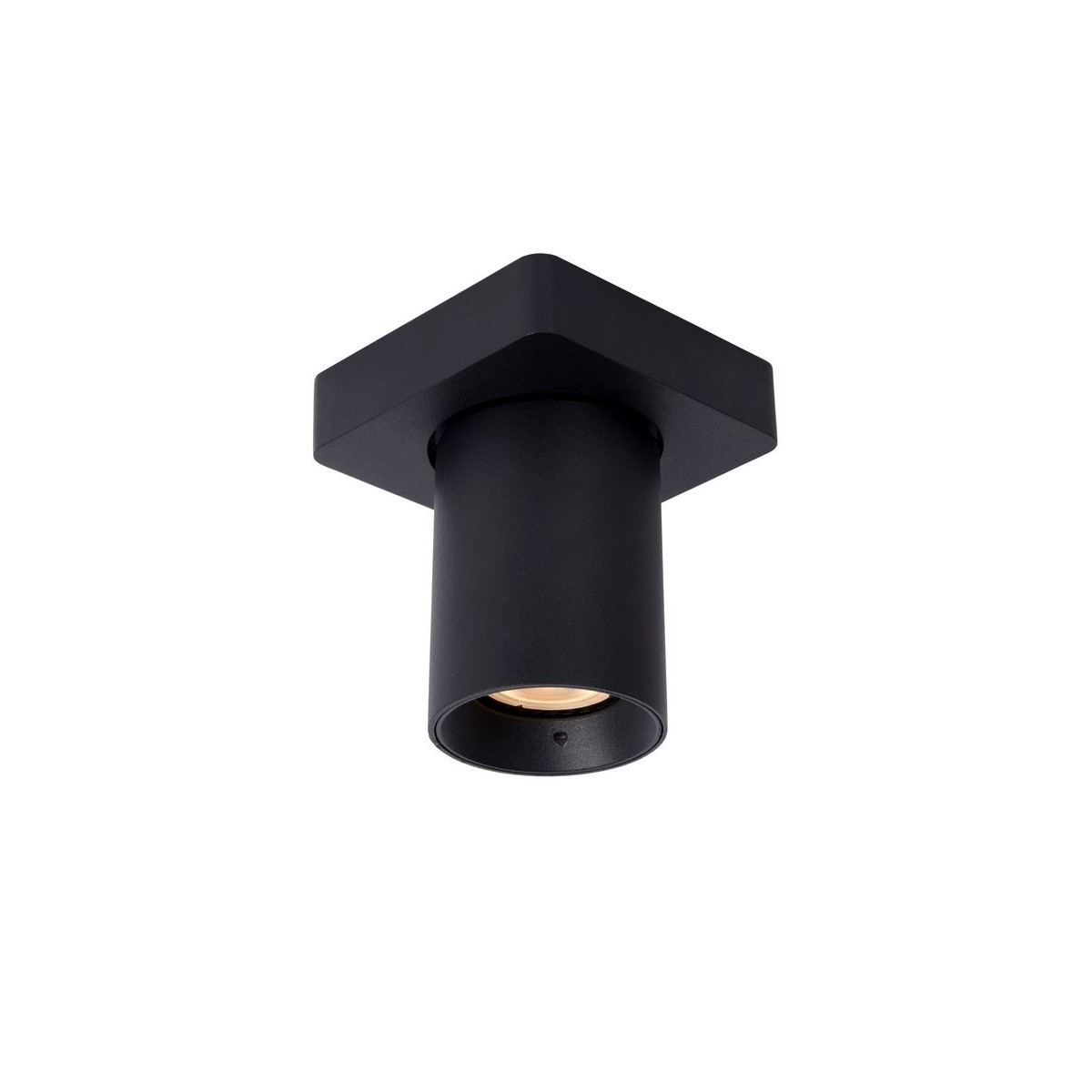Lucide 09929/05/30 NIGEL - Reflektor sufitowy - LED Ściemnialny do ciepłego - GU10 - 1x5W 2200K-3000K - Czarny