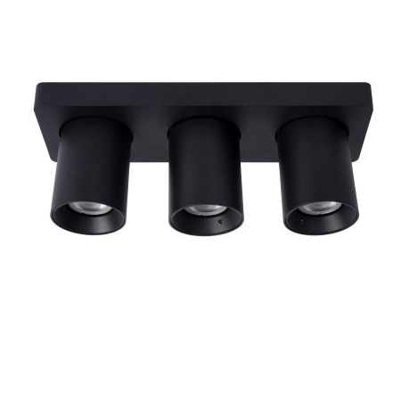 Lucide 09929/15/30 NIGEL - Reflektor sufitowy - LED Ściemnialny do ciepłego - GU10 - 3x5W 2200K-3000K - Czarny