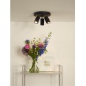 Lucide 17998/15/30 GRONY - Reflektor sufitowy - LED Ściemnialny do ciepłego - GU10 - 3x5W 2200K-3000K - Czarny