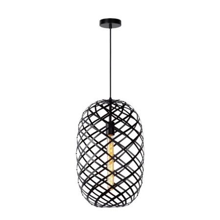 Lucide 21417/32/30 WOLFRAM - Lampa wisząca - 32 cm - 1xE27 - Czarna