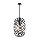 Lucide 21417/32/30 WOLFRAM - Lampa wisząca - 32 cm - 1xE27 - Czarna