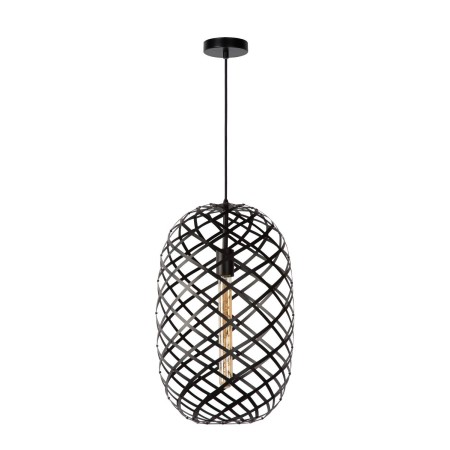 Lucide 21417/32/30 WOLFRAM - Lampa wisząca - 32 cm - 1xE27 - Czarna