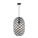 Lucide 21417/32/30 WOLFRAM - Lampa wisząca - 32 cm - 1xE27 - Czarna