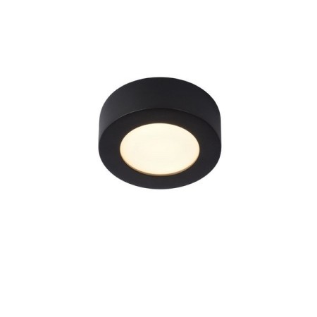 Lucide 28116/11/30 BRICE-LED - Lampa sufitowa łazienkowa wpuszczana - 11.7 cm - Ściemniacz LED - 1x8W 3000K - IP44 - Czarny