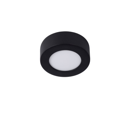 Lucide 28116/11/30 BRICE-LED - Lampa sufitowa łazienkowa wpuszczana - 11.7 cm - Ściemniacz LED - 1x8W 3000K - IP44 - Czarny