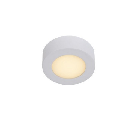 Lucide 28116/11/31 BRICE-LED - Lampa sufitowa łazienkowa wpuszczana - 11.7 cm - Ściemniacz LED - 1x8W 3000K - IP44 - Biały