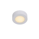 Lucide 28116/11/31 BRICE-LED - Lampa sufitowa łazienkowa wpuszczana - 11.7 cm - Ściemniacz LED - 1x8W 3000K - IP44 - Biały