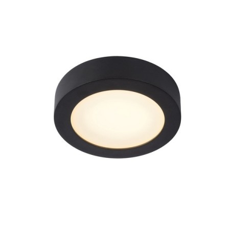Lucide 28116/18/30 BRICE-LED - Lampa sufitowa łazienkowa wpuszczana - 18 cm - Ściemniacz LED - 1x12W 3000K - IP44 - Czarny