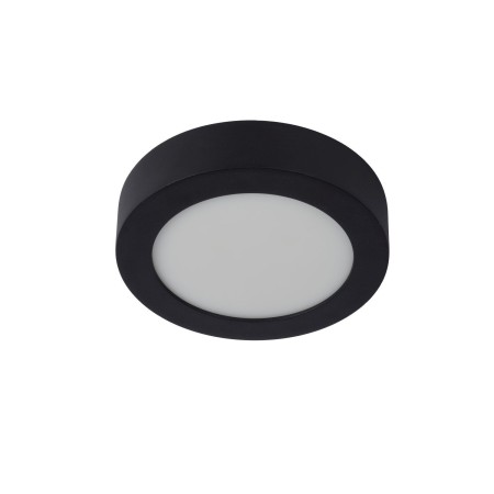 Lucide 28116/18/30 BRICE-LED - Lampa sufitowa łazienkowa wpuszczana - 18 cm - Ściemniacz LED - 1x12W 3000K - IP44 - Czarny