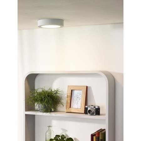 Lucide 28116/18/31 BRICE-LED - Lampa sufitowa łazienkowa wpuszczana - 18 cm - Ściemniacz LED - 1x12W 3000K - IP44 - Biała