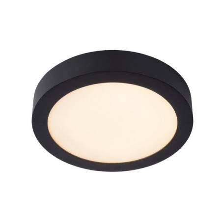 Lucide 28116/24/30 BRICE-LED - Lampa sufitowa łazienkowa wpuszczana - 24 cm - Ściemniacz LED - 1x15W 3000K - IP44 - Czarny